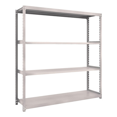 トラスコ TRUSCO スチールラック M2型 W1760×D450×H1800 4段 単体 ネオグレー M2-6644 506-8347 (商品コード：170825)