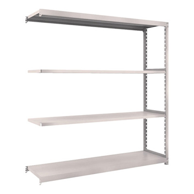 トラスコ TRUSCO スチールラック M2型 W1760×D450×H1800 4段 連結 ネオグレー M2-6644B 508-5926 (商品コード：170826)