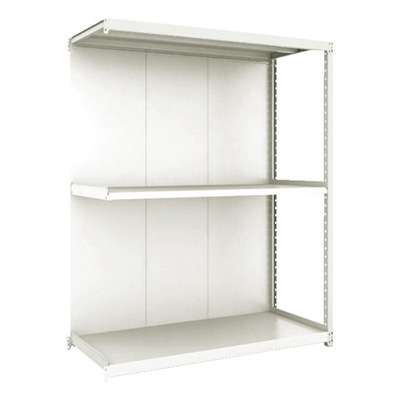 トラスコ TRUSCO M2型棚 背板付 W1800×D595 3段 連結 M2-6663-S-B 772-6805 (商品コード：170845)