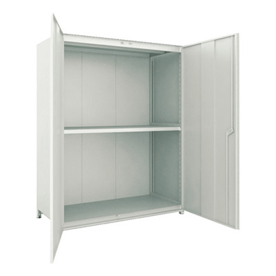 トラスコ TRUSCO M2型棚 背板・側板・扉付 W1800×D595 3段 M2-6663-SGD 765-4693 (商品コード：170848)