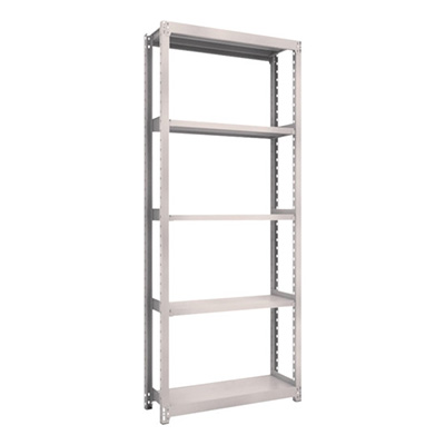 トラスコ TRUSCO スチールラック M2型軽中量棚 860×300×H2100 5段 単体 ネオグレー M2-7335 506-8380 (商品コード：170859)