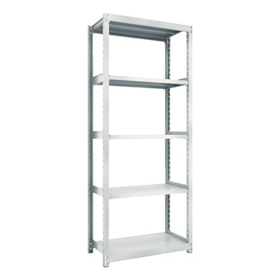 トラスコ TRUSCO スチールラック M2型軽中量棚 860×450×H2100 5段 単体 ネオグレー M2-7345 506-8401 (商品コード：170863)