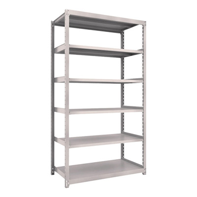 トラスコ TRUSCO スチールラック M2型 W1160×D600×H2100 6段 単体 ネオグレー M2-7466 506-8614 (商品コード：170881)