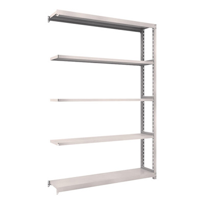 トラスコ TRUSCO スチールラック M2型軽中量棚 1460×300×H2100 5段 連結 ネオグレー M2-7535B 509-0326 (商品コード：170884)