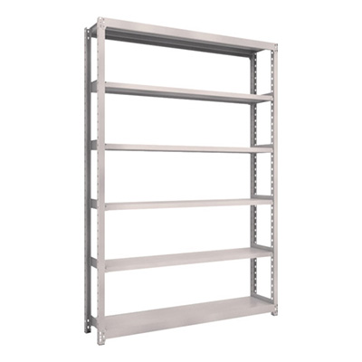 トラスコ TRUSCO スチールラック M2型 W1460×D300×H2100 6段 単体 ネオグレー M2-7536 506-8631 (商品コード：170885)