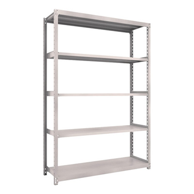 トラスコ TRUSCO スチールラック M2型軽中量棚 1460×450×H2100 5段 単体 ネオグレー M2-7545 506-8649 (商品コード：170887)