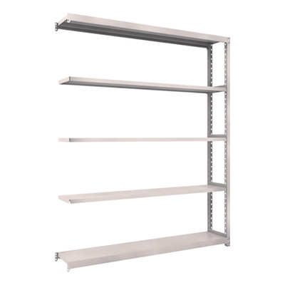 トラスコ TRUSCO スチールラック M2型軽中量棚 1760×300×H2100 5段 連結 ネオグレー M2-7635B 509-0334 (商品コード：170896)