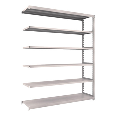 トラスコ TRUSCO スチールラック M2型 W1760×D450×H2100 6段 連結 ネオグレー M2-7646B 509-0393 (商品コード：170902)