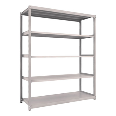 トラスコ TRUSCO スチールラック M2型軽中量棚 1760×600×H2100 5段 単体 ネオグレー M2-7665 506-8720 (商品コード：170903)