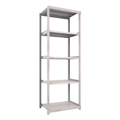 トラスコ TRUSCO スチールラック M2型軽中量棚 860×600×H2400 5段 単体 ネオグレー M2-8365 450-0571 (商品コード：170915)