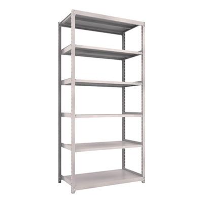 トラスコ TRUSCO スチールラック M2型 W1160×D600×H2400 6段 単体 ネオグレー M2-8466 450-0717 (商品コード：170929)