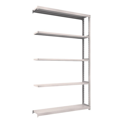 トラスコ TRUSCO スチールラック M2型軽中量棚 1460×300×H2400 5段 連結 ネオグレー M2-8535B 450-0741 (商品コード：170932)