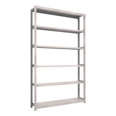 トラスコ TRUSCO スチールラック M2型 W1460×D300×H2400 6段 単体 ネオグレー M2-8536 450-0750 (商品コード：170933)