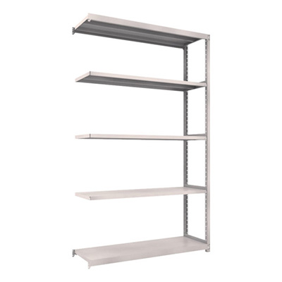 トラスコ TRUSCO スチールラック M2型軽中量棚 1460×450×H2400 5段 連結 ネオグレー M2-8545B 450-0784 (商品コード：170936)