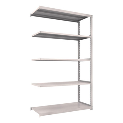 トラスコ TRUSCO スチールラック M2型軽中量棚 1460×600×H2400 5段 連結 ネオグレー M2-8565B 450-0822 (商品コード：170940)