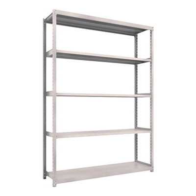 トラスコ TRUSCO スチールラック M2型軽中量棚 1760×450×H2400 5段 単体 ネオグレー M2-8645 450-0890 (商品コード：170947)