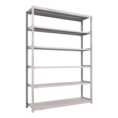 トラスコ TRUSCO スチールラック M2型 W1760×D450×H2400 6段 単体 ネオグレー M2-8646 450-0911 (商品コード：170949)