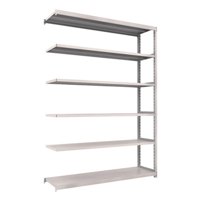 トラスコ TRUSCO スチールラック M2型 W1760×D450×H2400 6段 連結 ネオグレー M2-8646B 450-0920 (商品コード：170950)