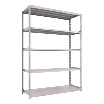 トラスコ TRUSCO スチールラック M2型軽中量棚 1760×600×H2400 5段 単体 ネオグレー M2-8665 450-0938 (商品コード：170951)