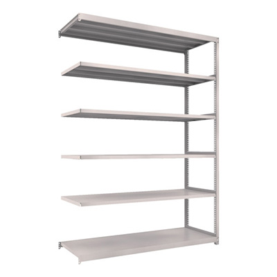 トラスコ TRUSCO スチールラック M2型 W1760×D600×H2400 6段 連結 ネオグレー M2-8666B 450-0962 (商品コード：170954)