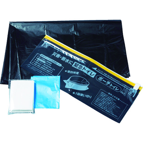 トラスコ TRUSCO 持ち運び携帯トイレ 大・小兼用 3回分セット入 KTOIDS-3S 115-8434 (商品コード：172846)