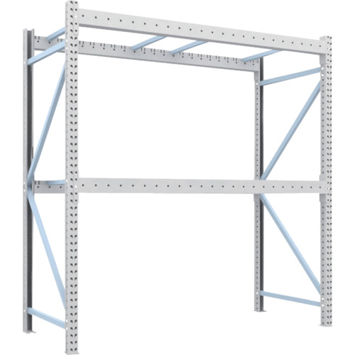 トラスコ TRUSCO 重量パレットラック1トン2300×1000×H2500 2段 単体 1D-25B23-10-2 459-1470 (商品コード：172922)