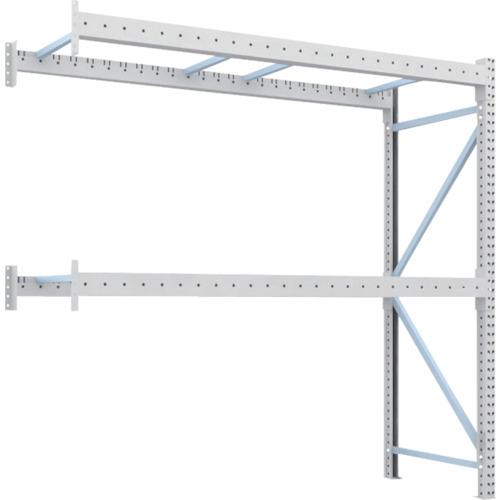 トラスコ TRUSCO 重量パレットラック1トン2500×900×H2500 2段 連結 1D-25B25-09-2B 459-1526 (商品コード：172927)