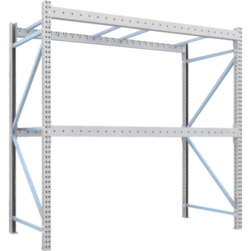 トラスコ TRUSCO 重量パレットラック1トン2500×1100×H2500 2段 単体 1D-25B25-11-2 459-1551 (商品コード：172930)