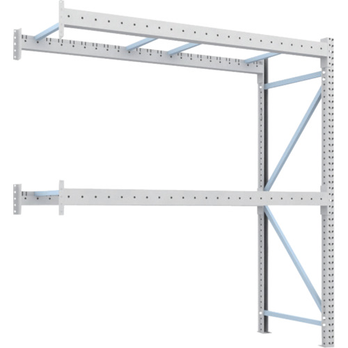 トラスコ TRUSCO 重量パレットラック2トン2300×900×H2500 2段 連結 2D-25B23-09-2B 459-1941 (商品コード：172957)