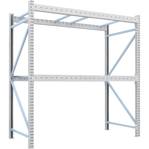 トラスコ TRUSCO 重量パレットラック2トン2300×1100×H2500 2段 単体 2D-25B23-11-2 459-1976 (商品コード：172960)