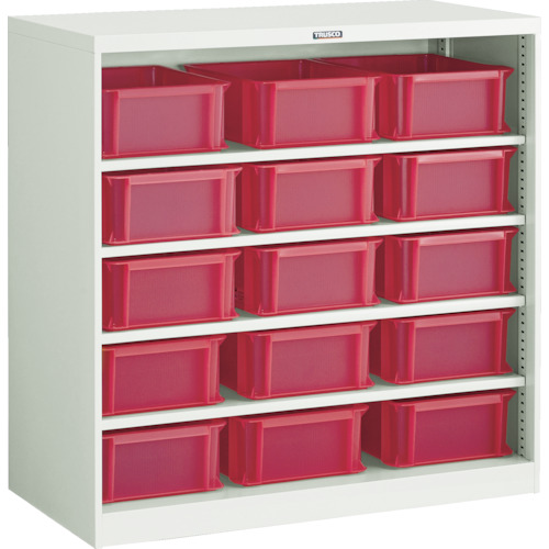 トラスコ TRUSCO コンテナラックケース バンラックケース CF型 TSK-910RX15個付 304CF-SK15R 819-5087 (商品コード：173001)