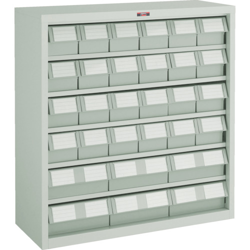 トラスコ TRUSCO コンテナラックケース バンラックケース L型 引出小X24 大X6個 H880 ネオグレー 305L-N24S6L 303-6758 (商品コード：173007)