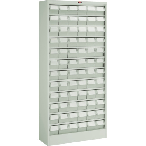 トラスコ TRUSCO コンテナラックケース バンラックケース L型 NG引出小X72個 H1790 ネオグレー 611L-N72S 303-6839 (商品コード：173079)