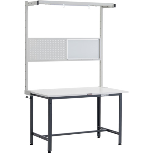 トラスコTRUSCO 軽荷重作業台300kgAE型 1200X600XH1948 ツールハンガーフルセット ダークグレーAE-1260THFS 247-7303 (商品コード：173203)