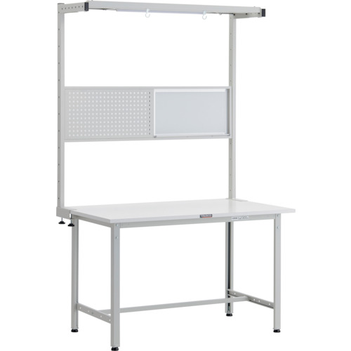 トラスコTRUSCO 軽荷重作業台300kgAE型 1200X600XH1948 ツールハンガーフルセット付 ホワイト AE-1260THFS 247-7315 (商品コード：173204)