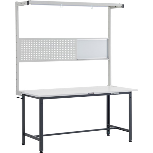 トラスコTRUSCO 軽荷重作業台300kgAE型 1500X750XH1948 ツールハンガーフルセット ダークグレーAE-1500THFS 247-7306 (商品コード：173212)