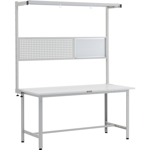 トラスコTRUSCO 軽荷重作業台300kgAE型 1500X750XH1948 ツールハンガーフルセット付 ホワイト AE-1500THFS 247-5824 (商品コード：173213)