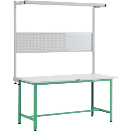 トラスコTRUSCO 軽荷重作業台300kgAE型1500X750XH1948 ツールハンガーフルセット ヤンググリーンAE-1500THFS 247-7312 (商品コード：173214)