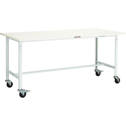 トラスコTRUSCO 軽荷重作業台150kgAE型 1800X750XH846 φ100キャスター付 ヤンググリーン AE-1800C100 454-3017 (商品コード：173234)