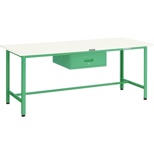 トラスコ TRUSCO 軽荷重作業台（300kg）AE型 1800X750XH740 1段引出付 ダークグレー色 AE-1800F1 DG 770-1527 (商品コード：173242)