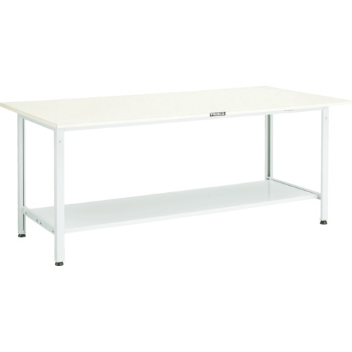 トラスコ TRUSCO 軽荷重作業台（300kg）AE型 1800X750XH740 下棚2枚付 グリーン色 AE-1800LT2 770-1551 (商品コード：173253)