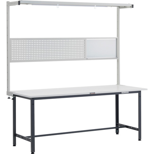 トラスコTRUSCO 軽荷重作業台300kgAE型 1800X750XH1948 ツールハンガーフルセット ダークグレーAE-1800THFS 247-5817 (商品コード：173257)