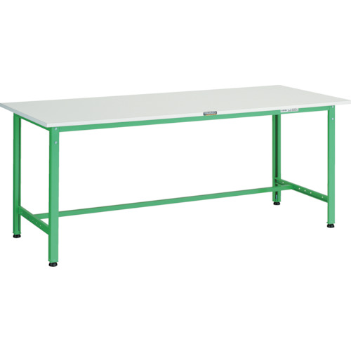 トラスコ TRUSCO 軽荷重作業台（300kg）AE型 1800X750XH740 基本タイプ ヤンググリーン色 AE-1800 YG 466-7174 (商品コード：173276)