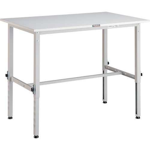 トラスコTRUSCO 軽荷重作業台高さ調節式（150kg）AEM型 1200X900XH650～950 基本タイプ ホワイト AEM-1209 466-7492 (商品コード：173298)