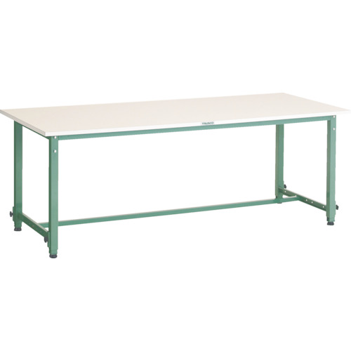 トラスコTRUSCO 軽荷重作業台高さ調節式（150kg）AEM型 1500X600XH650～950 基本タイプ グリーン AEM-1560 285-1008 (商品コード：173311)