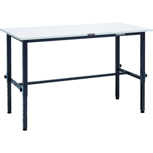トラスコTRUSCO 軽荷重作業台高さ調節式150kgAEM型 1500X600XH650～950 ダークグレー AEM-1560 DG 868-8632 (商品コード：173313)