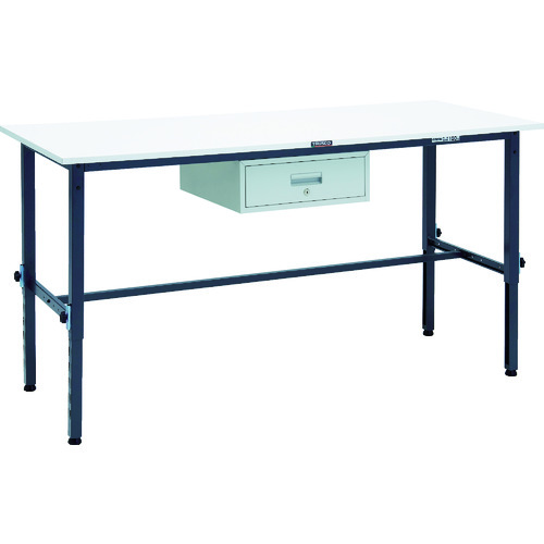 トラスコTRUSCO 軽荷重作業台高さ調節式 1800X750XH650～950 1段引出付 ダークグレー AEM-1800F1 DG 868-8635 (商品コード：173322)