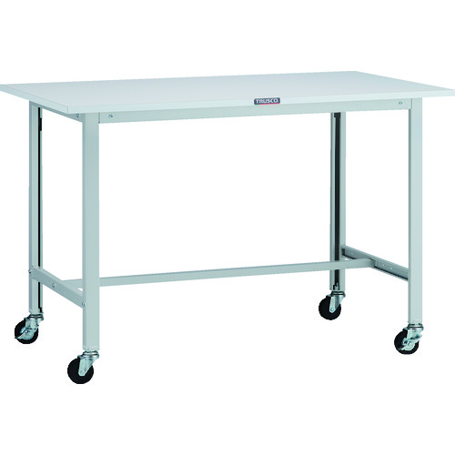 トラスコ TRUSCO 軽荷重作業台（100kg）AO型 1200X600XH809 φ75キャスター付 ホワイト色 AO-1260C75 125-9133 (商品コード：173376)