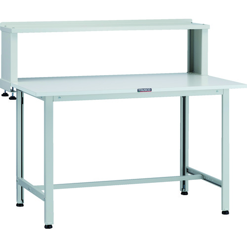 トラスコ TRUSCO 軽荷重作業台（200kg）AO型 1200X600XH1044（全高） 上棚付 ホワイト色 AO-1260YURB 125-9137 (商品コード：173380)
