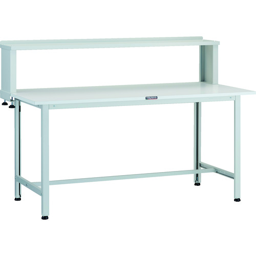 トラスコ TRUSCO 軽荷重作業台（200kg）AO型 1500X600XH1044（全高） 上棚付 ホワイト色 AO-1560YURB 125-9167 (商品コード：173387)